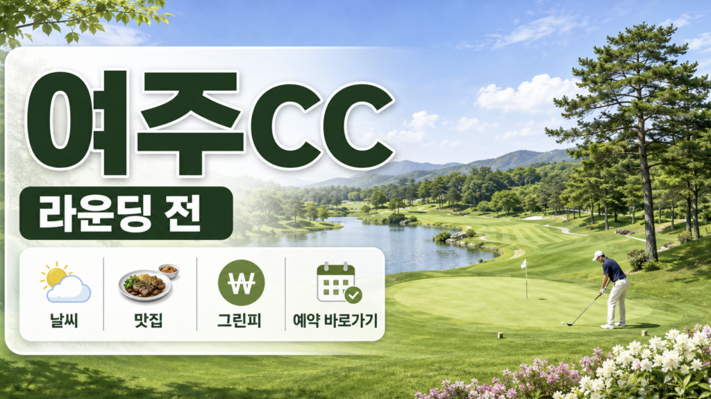 여주cc 그린피 가격